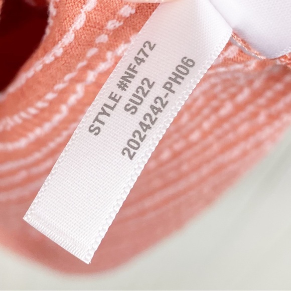 NEW Madewell Smocked Shrunken Shirttail Tee Sweet Dahlia Orange Women's Size XL - Picture 8 of 8